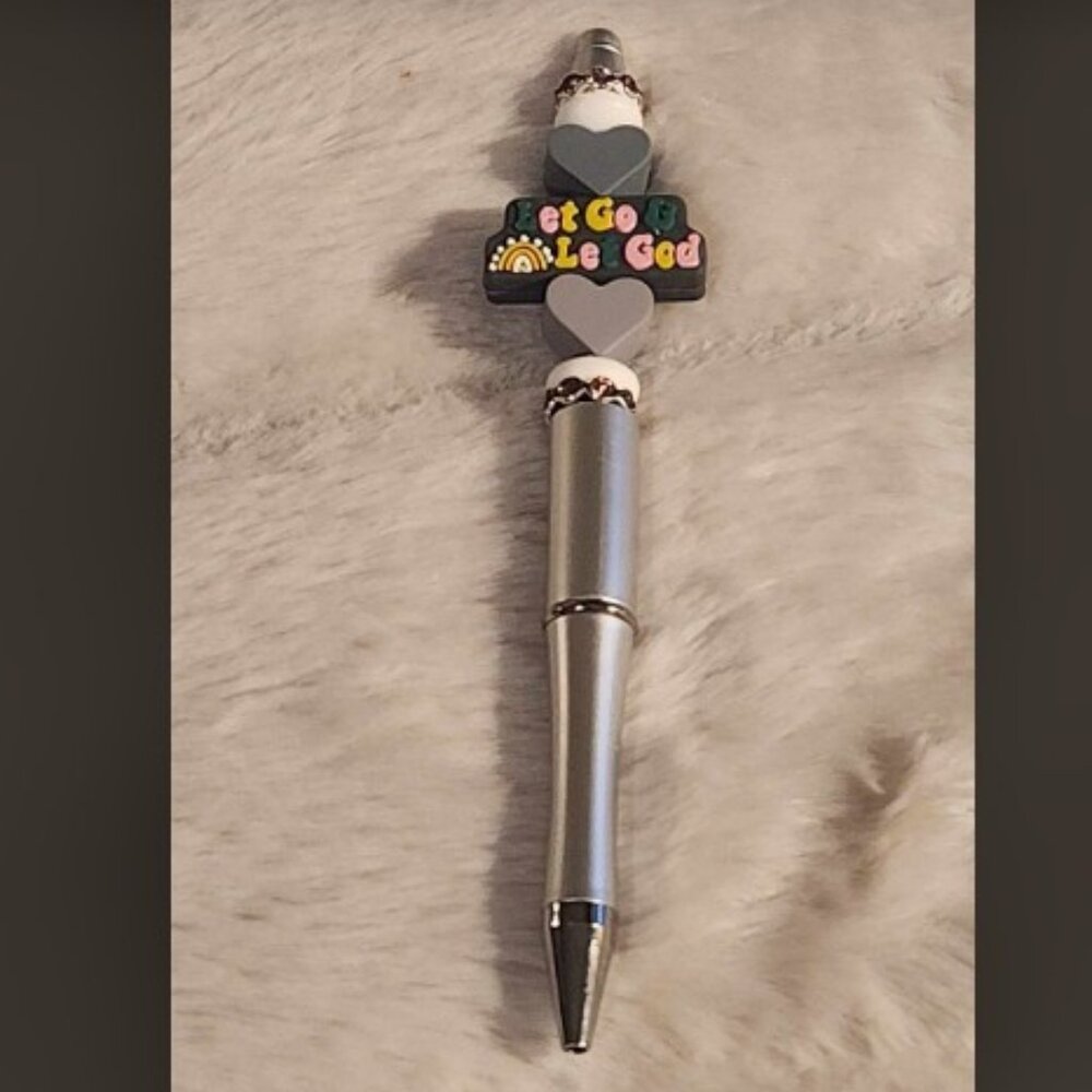 Beadable Pen "Let Go, Let God" #17
